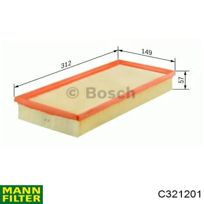 Filtro de ar Mann-Filter C321201 preço, a partir de 7,39 USD