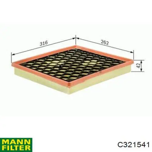 Compre C321541 Mann-Filter Filtro de ar
