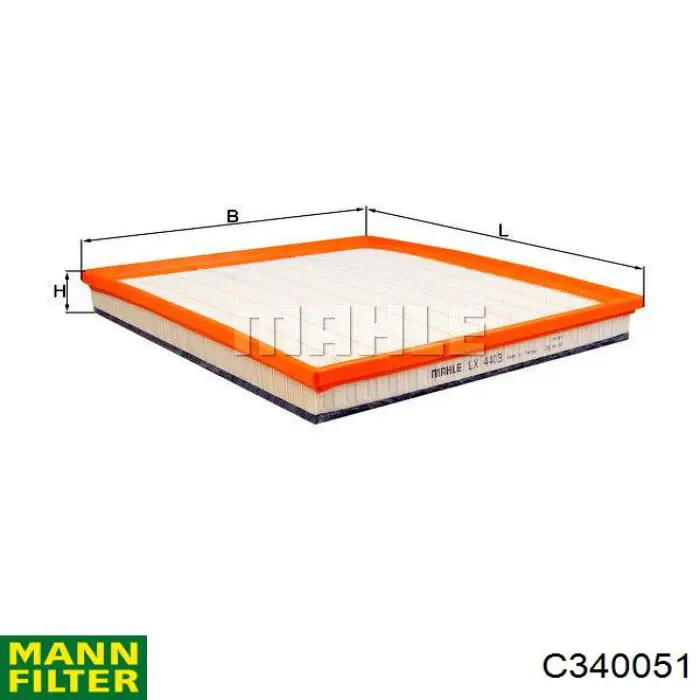 Filtro de ar Mann-Filter C340051 preço, a partir de 12,79 USD