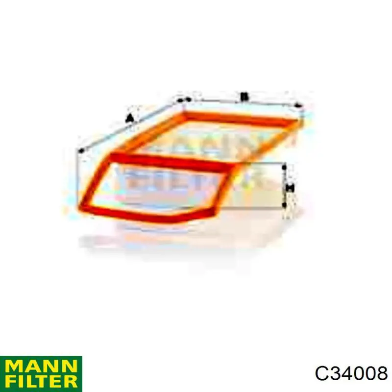 Filtro de ar Mann-Filter C34008 preço, a partir de 14,78 USD