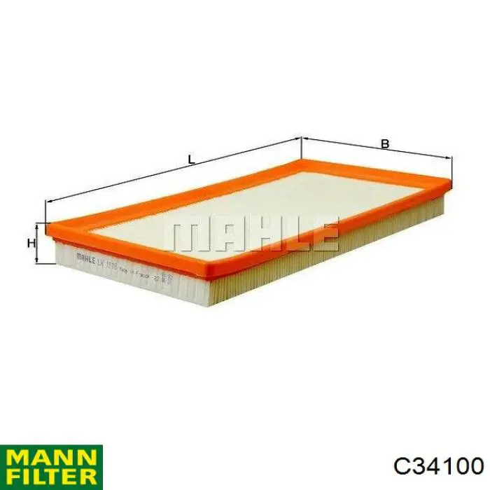 Filtro de ar Mann-Filter C34100 preço, a partir de 9,46 USD
