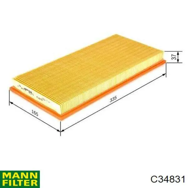 Filtro de ar Mann-Filter C34831 preço, a partir de 10,09 USD