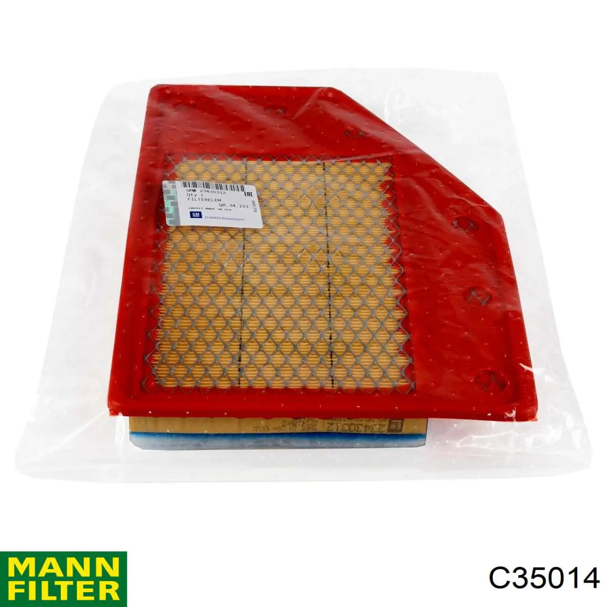 C35014 Mann-Filter Filtro de ar
