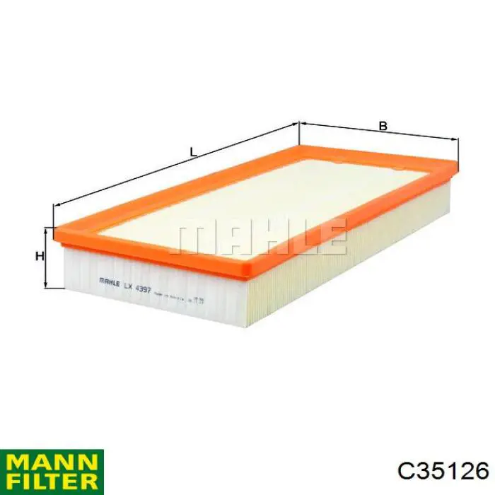 Compre C35126 Mann-Filter Filtro de ar