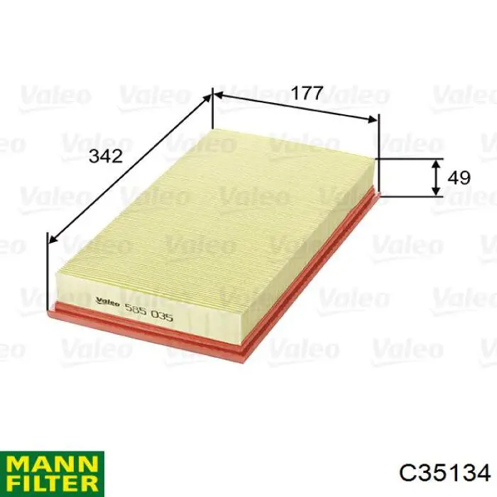 Compre C35134 Mann-Filter Filtro de ar