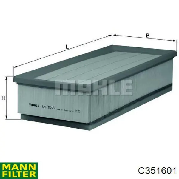 Compre C351601 Mann-Filter Filtro de ar