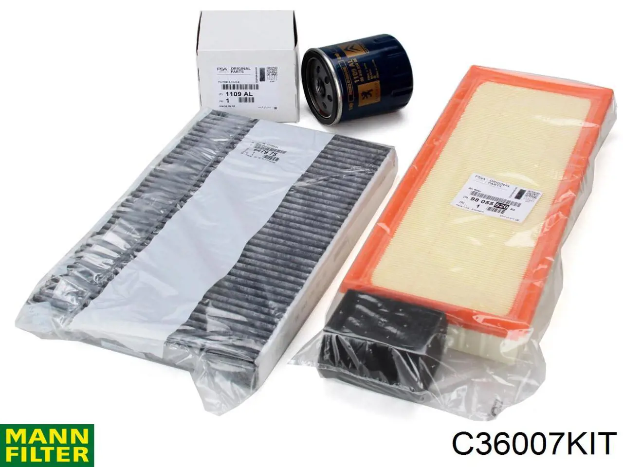 Compre C36007KIT Mann-Filter Filtro de ar