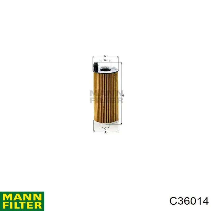 Compre C36014 Mann-Filter Filtro de ar