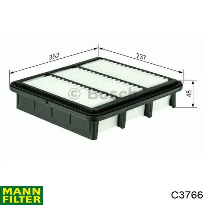 Compre C3766 Mann-Filter Filtro de ar