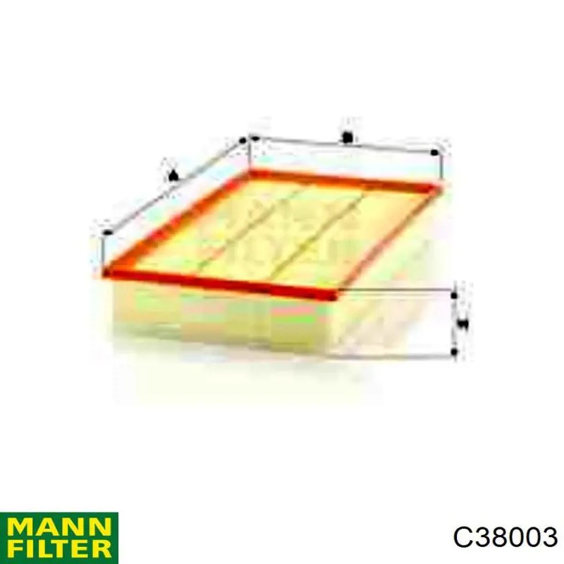 C38003 Mann-Filter Filtro de ar