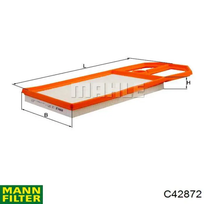 Compre C42872 Mann-Filter Filtro de ar