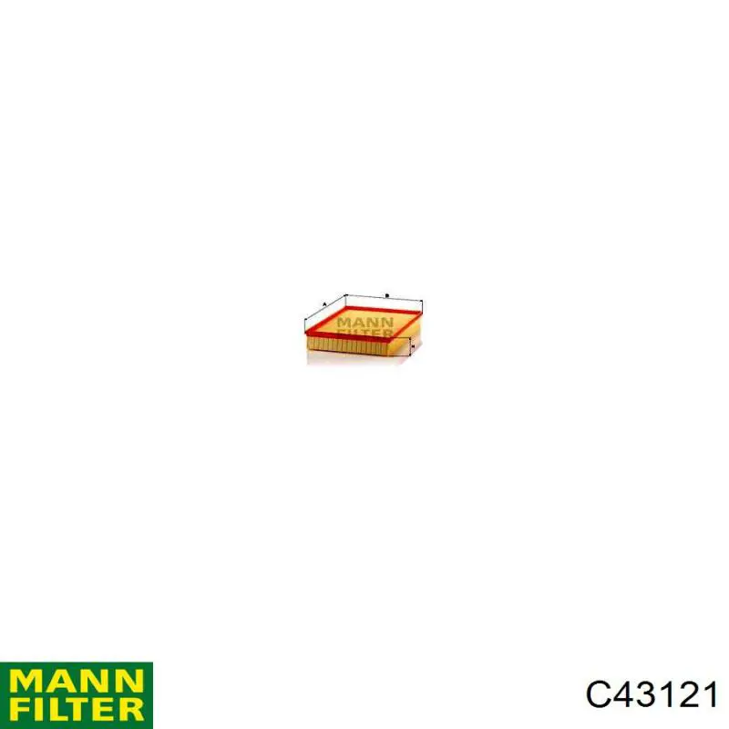 Compre C43121 Mann-Filter Filtro de ar