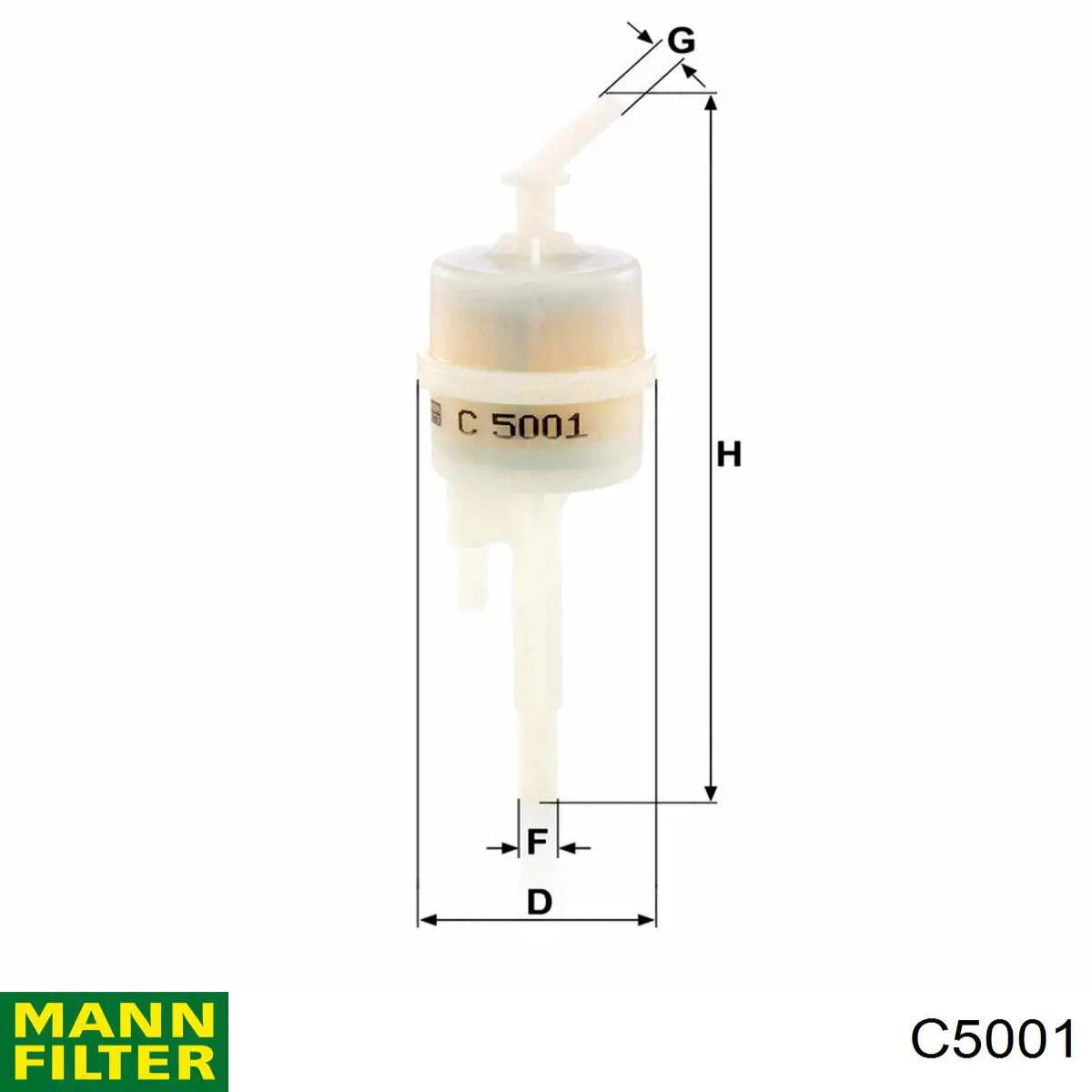 Filtro de tanque dos vapores de combustível Mann-Filter C5001 preço, a partir de 14,33 USD