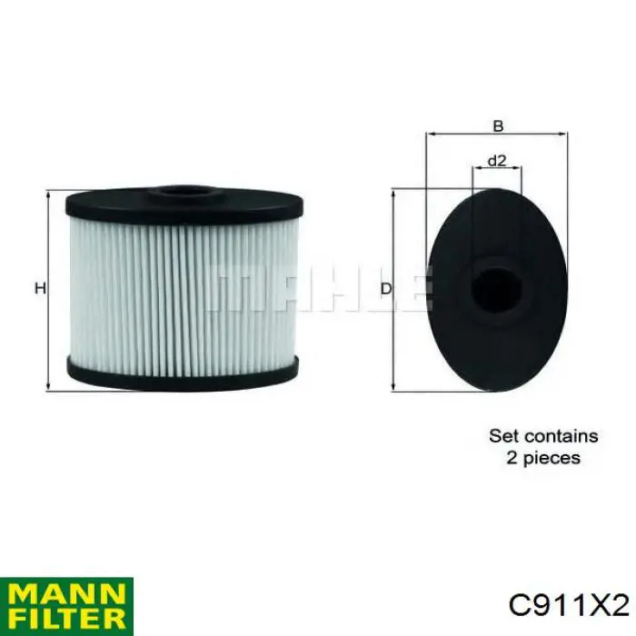 Filtro de ventilação de cárter Mann-Filter C911X2 preço, a partir de 45,46 USD