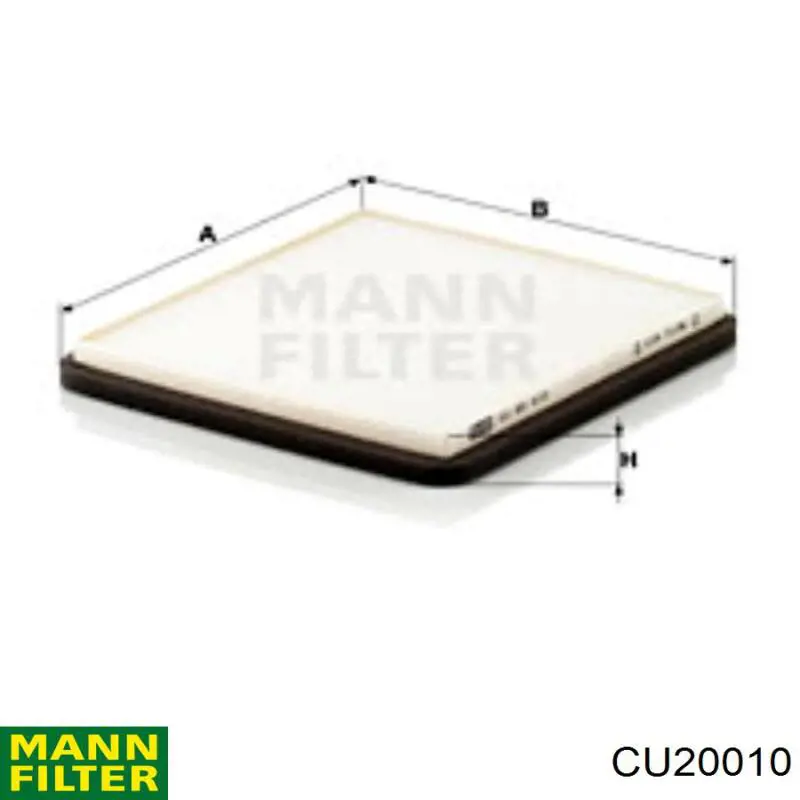 Filtro de salão Mann-Filter CU20010 preço, a partir de 9,52 USD