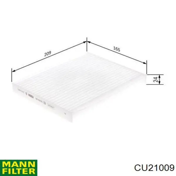Filtro de salão Mann-Filter CU21009 preço, a partir de 10,64 USD