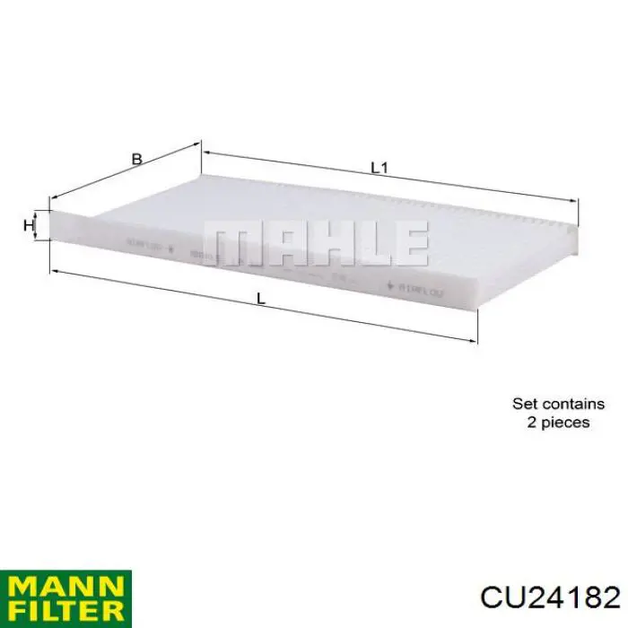 Compre CU24182 Mann-Filter Filtro de salão