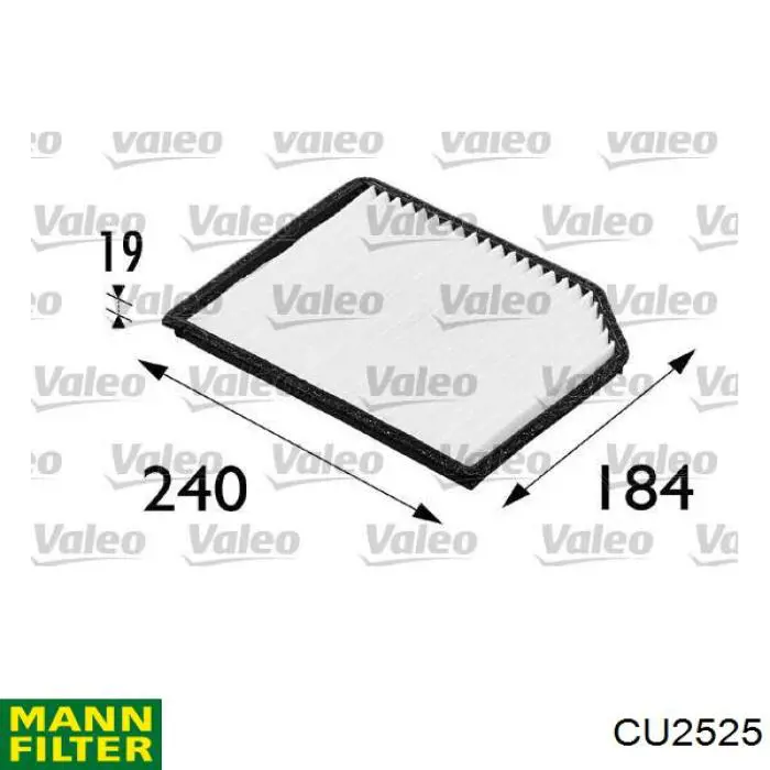 Compre CU2525 Mann-Filter Filtro de salão