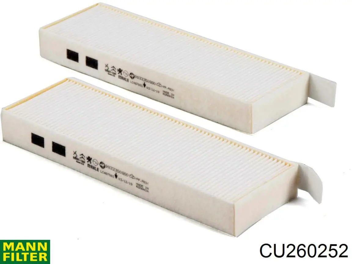 Filtro de salão Mann-Filter CU260252 preço, a partir de 10,87 USD