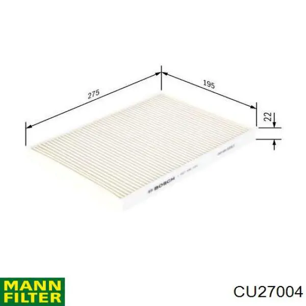 Filtro de salão 7423515403 Renault (RVI)