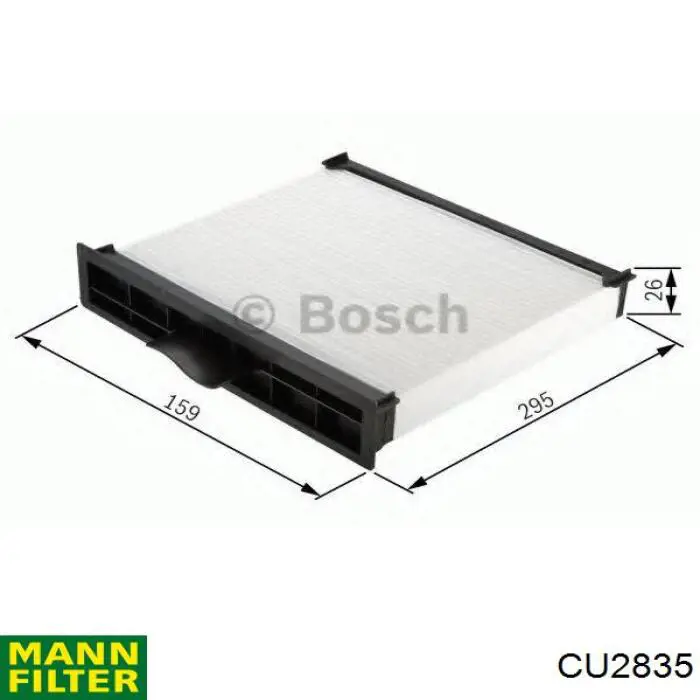 Filtro de salão Mann-Filter CU2835 preço, a partir de 11,49 USD