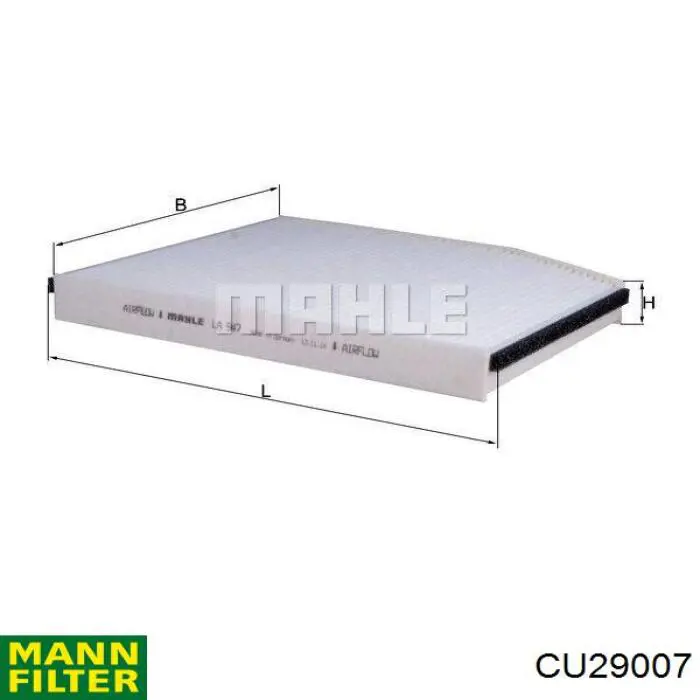 CU29007 Mann-Filter Filtro de salão