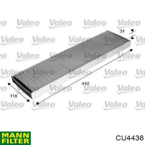 Filtro de salão Mann-Filter CU4436 preço, a partir de 10,58 USD