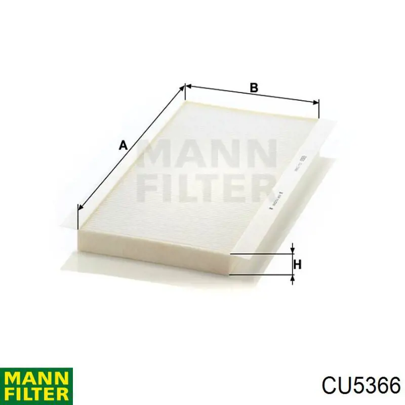 Filtro de salão Mann-Filter CU5366 preço, a partir de 16,82 USD