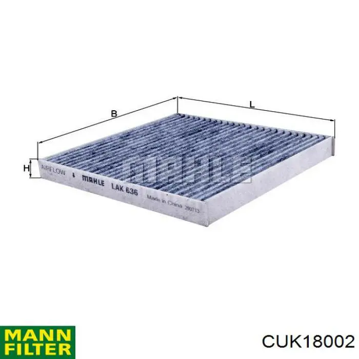 Compre CUK18002 Mann-Filter Filtro de salão