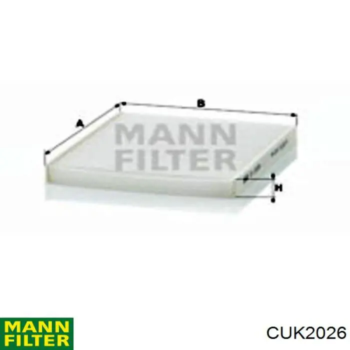 Filtro de salão Mann-Filter CUK2026 preço, a partir de 13,13 USD