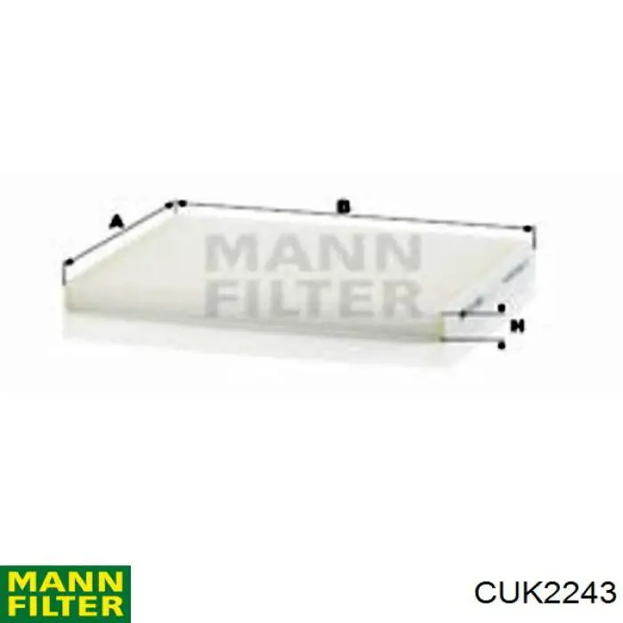 Filtro de salão Mann-Filter CUK2243 preço, a partir de 12,94 USD