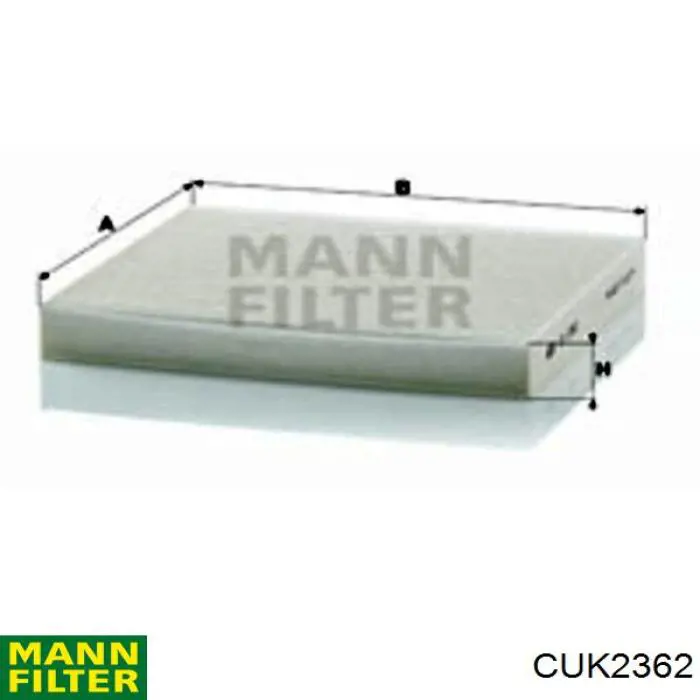 Filtro de salão Mann-Filter CUK2362 preço, a partir de 13,35 USD