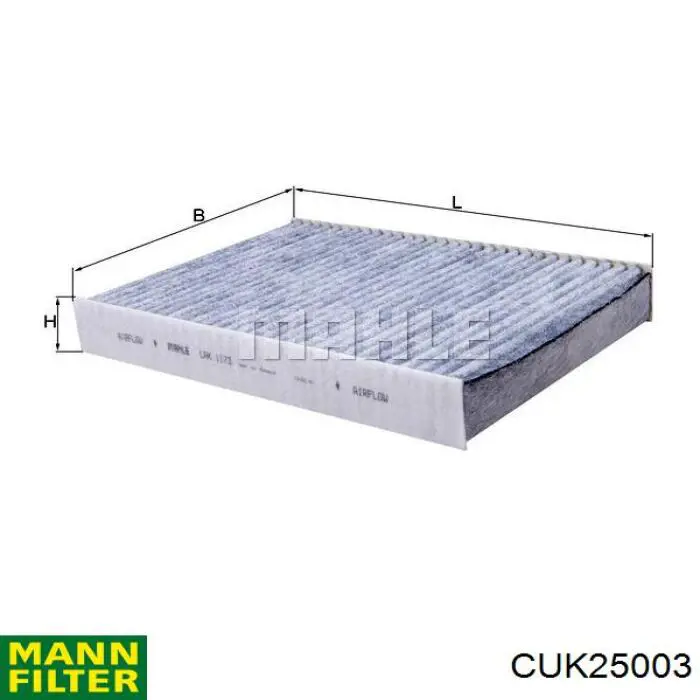 Filtro de salão Mann-Filter CUK25003 preço, a partir de 14,72 USD