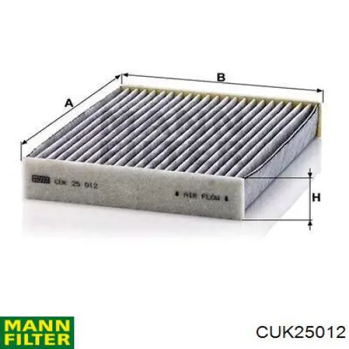 CUK25012 Mann-Filter Filtro de salão