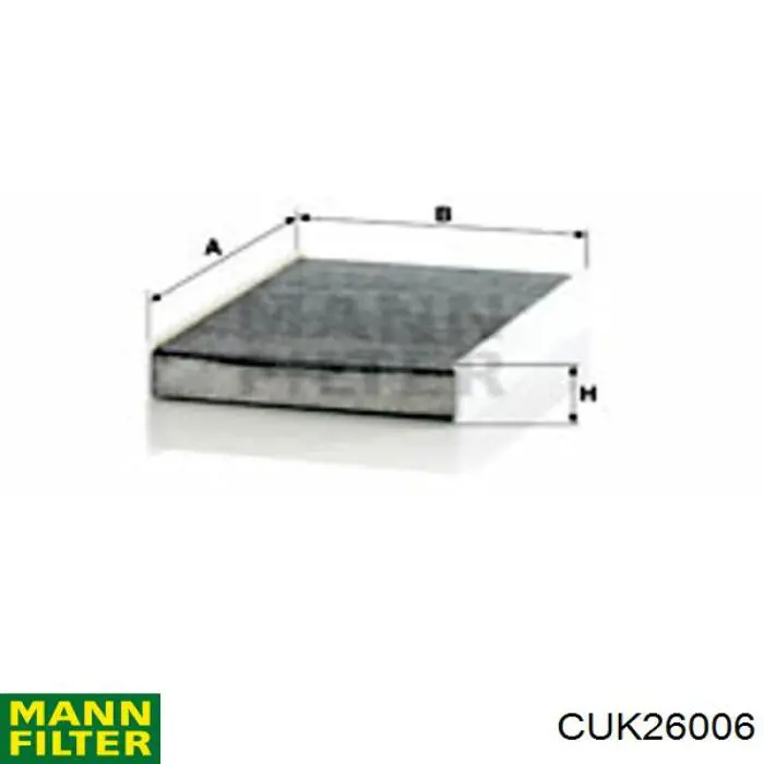 CUK26006 Mann-Filter Filtro de salão