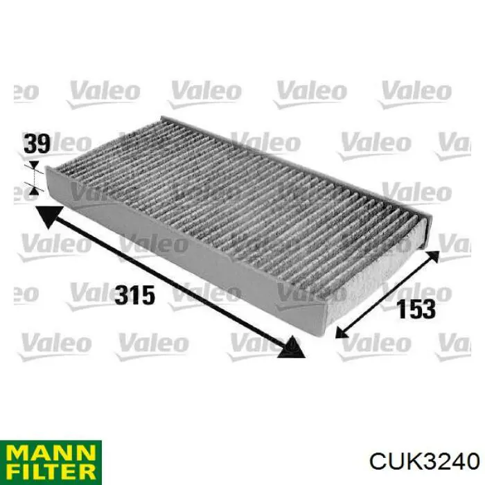 Filtro de salão Mann-Filter CUK3240 preço, a partir de 15,08 USD