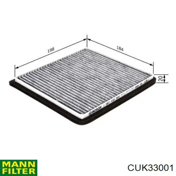 Filtro de salão Mann-Filter CUK33001 preço, a partir de 29,92 USD