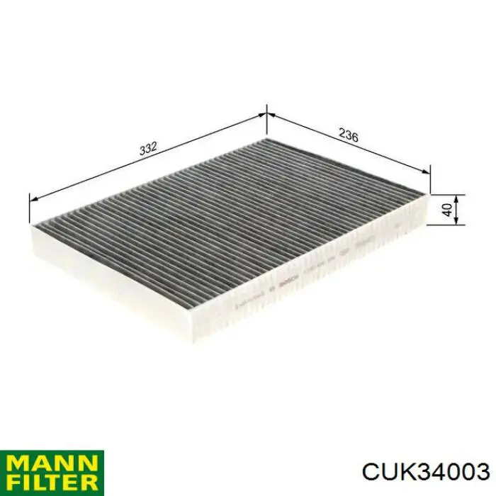 Filtro de salão Mann-Filter CUK34003 preço, a partir de 24,73 USD
