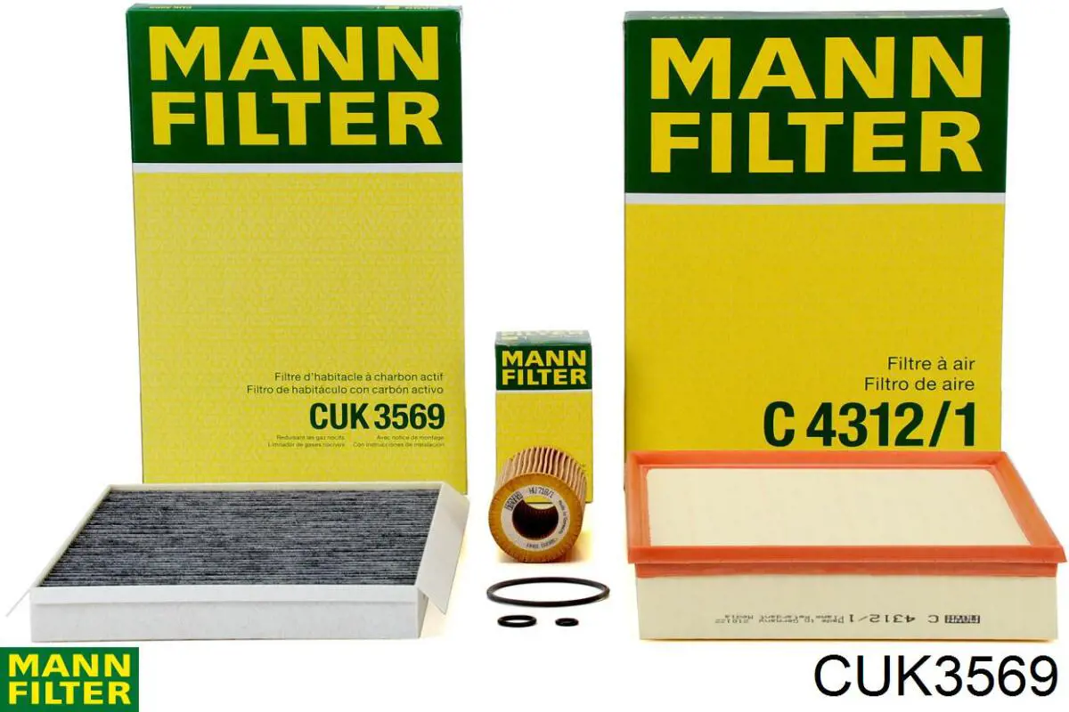 Filtro de salão Mann-Filter CUK3569 preço, a partir de 16,20 USD