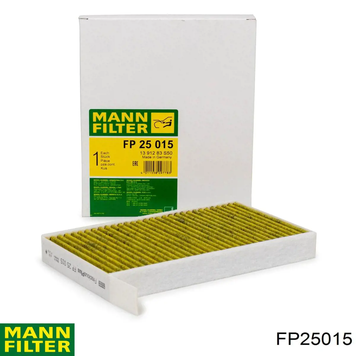 Filtro de salão Mann-Filter FP25015 preço, a partir de 17,16 USD