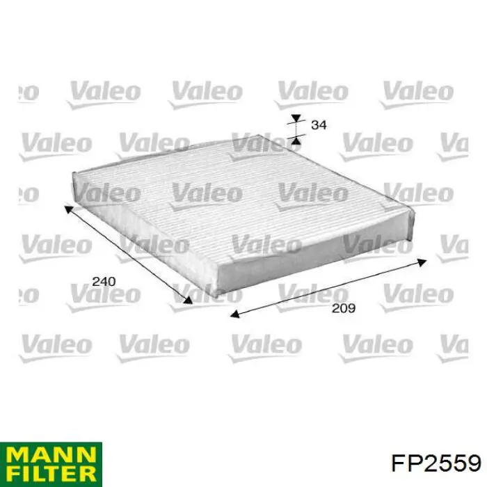 Filtro de salão Mann-Filter FP2559 preço, a partir de 13,03 USD