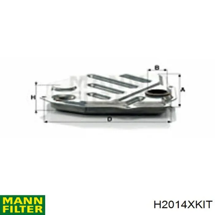 Compre H2014XKIT Mann-Filter Filtro da Caixa Automática de Mudança