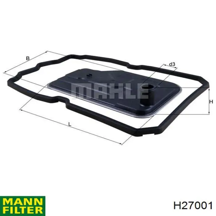 H27001 Mann-Filter Filtro da Caixa Automática de Mudança