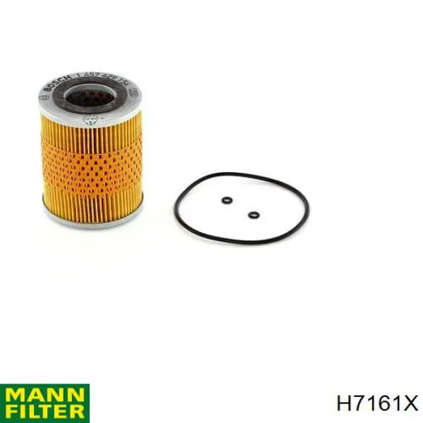 Filtro de óleo H7161X Mann-Filter