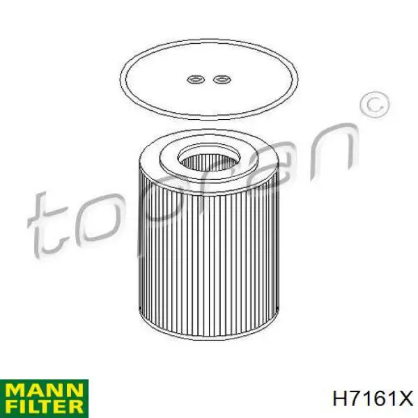Filtro de óleo Mann-Filter H7161X preço, a partir de 11,01 USD