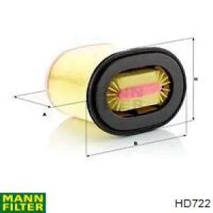 Compre HD722 Mann-Filter Filtro do sistema hidráulico