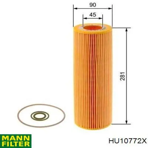 Filtro de óleo Mann-Filter HU10772X preço, a partir de 19,56 USD
