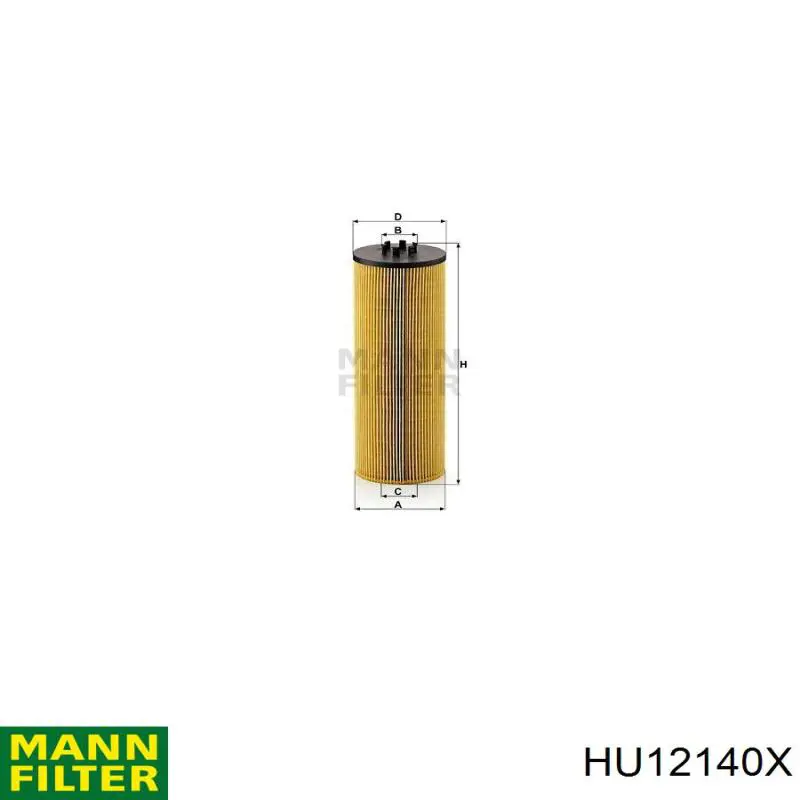 Filtro de óleo Mann-Filter HU12140X preço, a partir de 13,54 USD