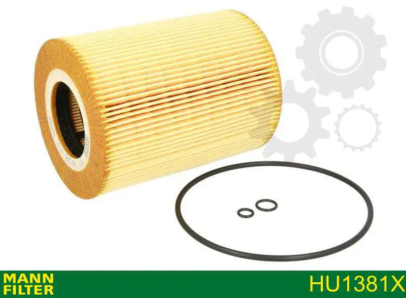 HU1381X Mann-Filter Filtro de óleo