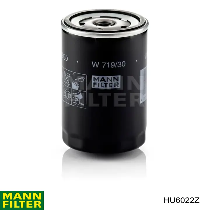HU6022Z Mann-Filter Filtro de óleo